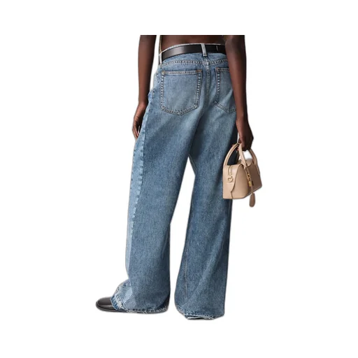 Stella Mccartney Two-Tone Wash Slouchy Straight Leg Jeans