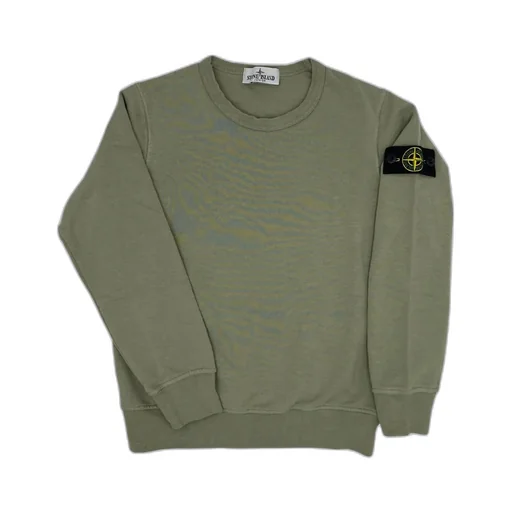 Stone Island Junior Logo-Patch Crewneck Sweatshirt