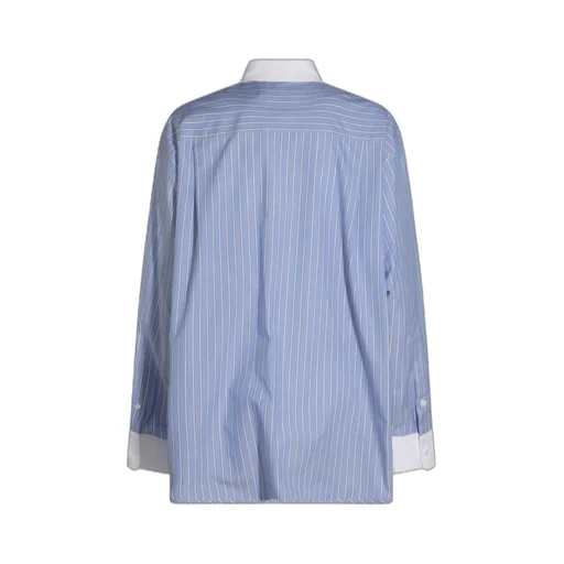 Marni Striped Curved Hem Shirt