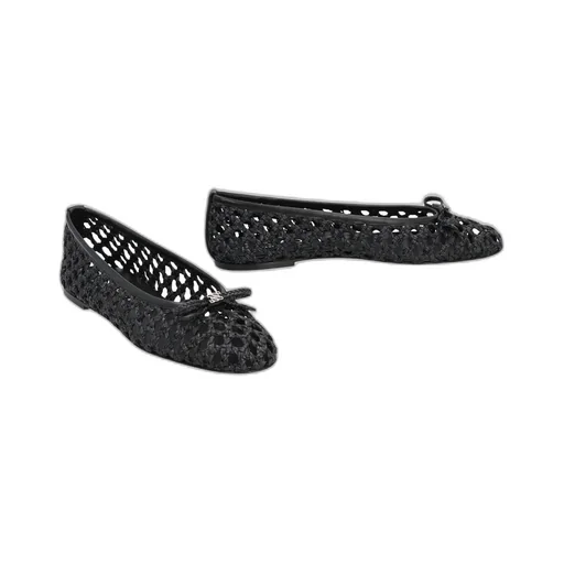 Casadei Interwovened Round Toe Flat Shoes