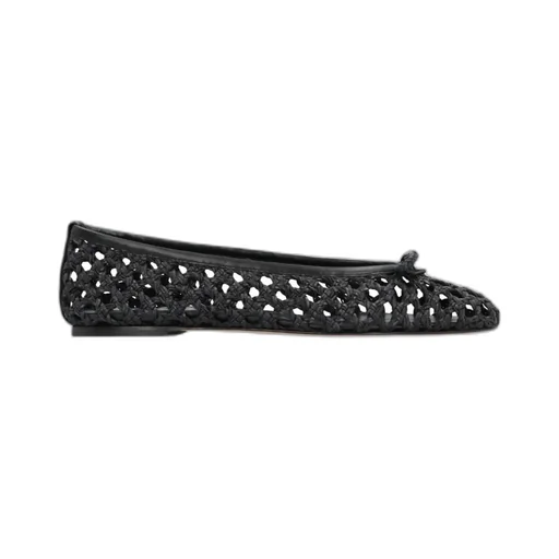 Casadei Interwovened Round Toe Flat Shoes