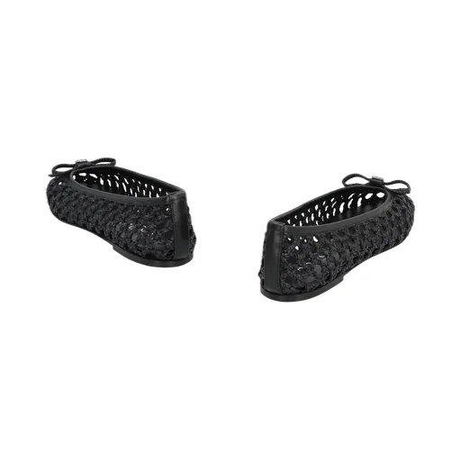 Casadei Interwovened Round Toe Flat Shoes