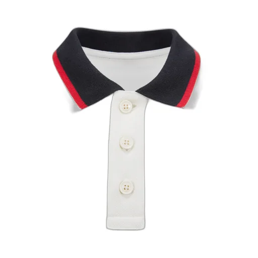 Moncler Enfant Tricolor-Trimmed Polo Shirt