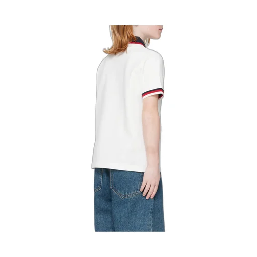 Moncler Enfant Tricolor-Trimmed Polo Shirt