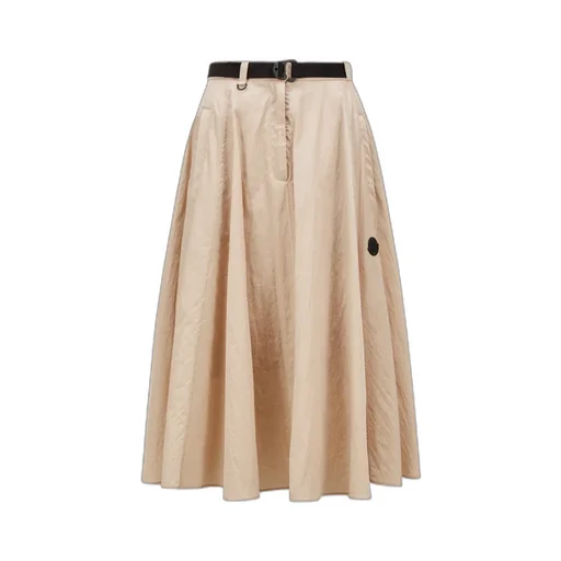 Moncler Logo Patch Belted Skirt