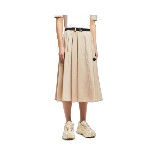 Moncler Logo Patch Belted Skirt