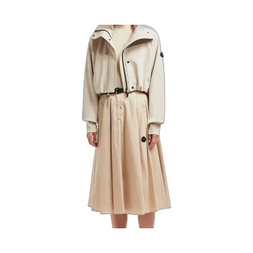 Moncler Logo Patch Belted Skirt