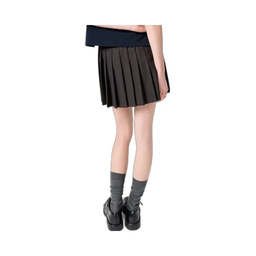 Miu Miu Drawstring Pleated Mini Skirt