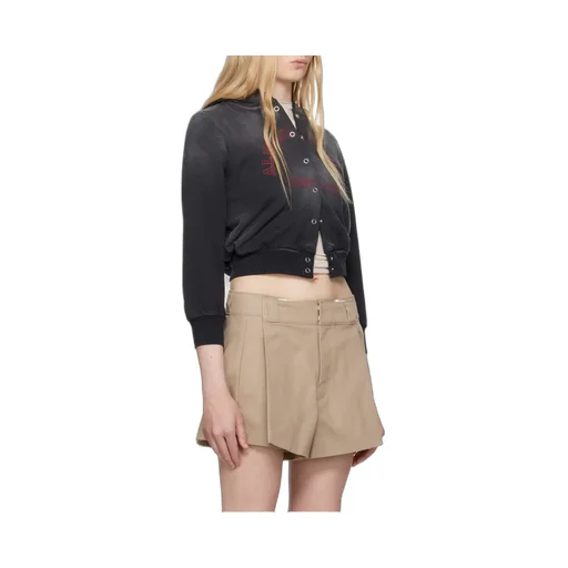 T By Alexander Wang Shrunken Terry Cardigan