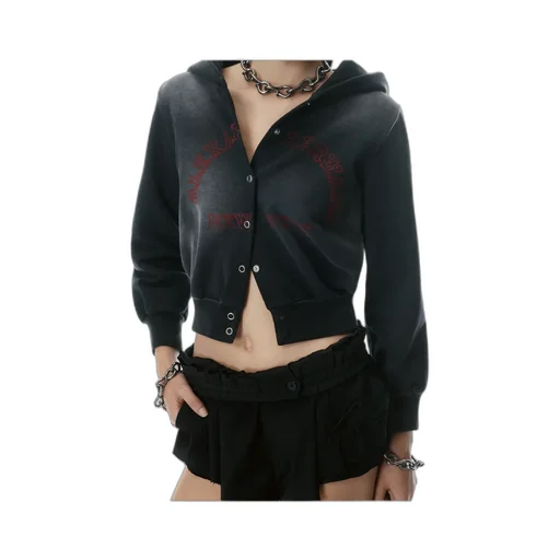 T By Alexander Wang Shrunken Terry Cardigan
