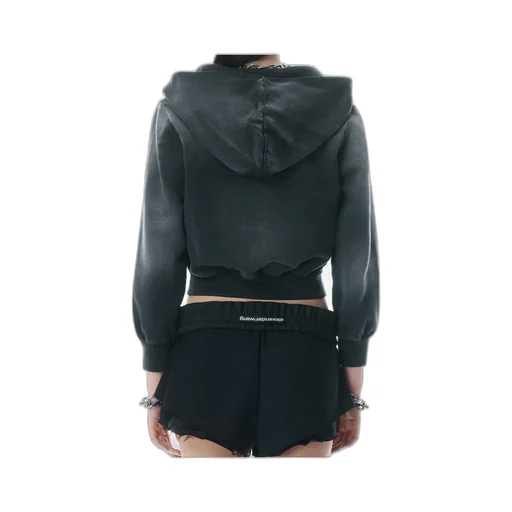 T By Alexander Wang Shrunken Terry Cardigan