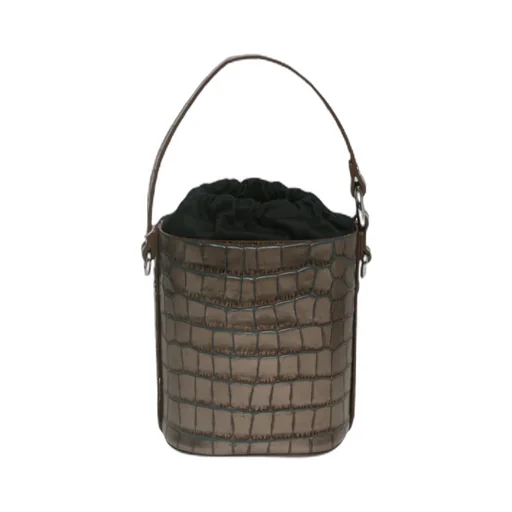 Crocodile-Embossed Tote Bag