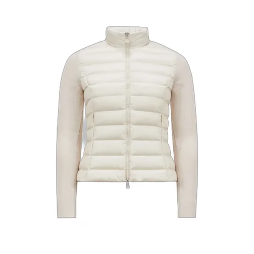 Padded Wool Zip-Up Cardigan