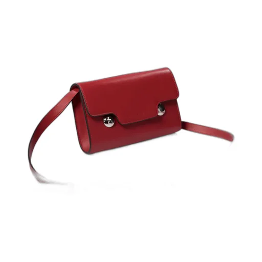 Marni Logo Debossed Foldover Top Crossbody Bag