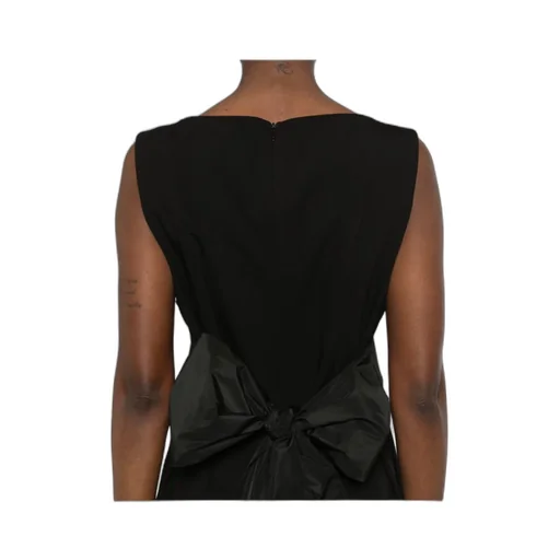 Herno Sleeveless Pussy-Bow Jumpsuit