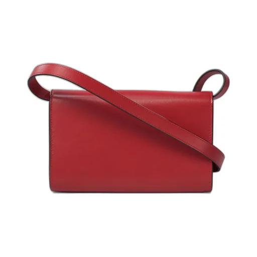Marni Logo Debossed Foldover Top Crossbody Bag
