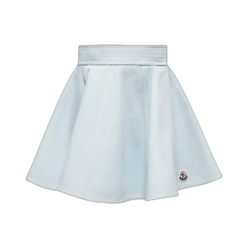 Moncler Enfant Flared Denim Mini Skirt