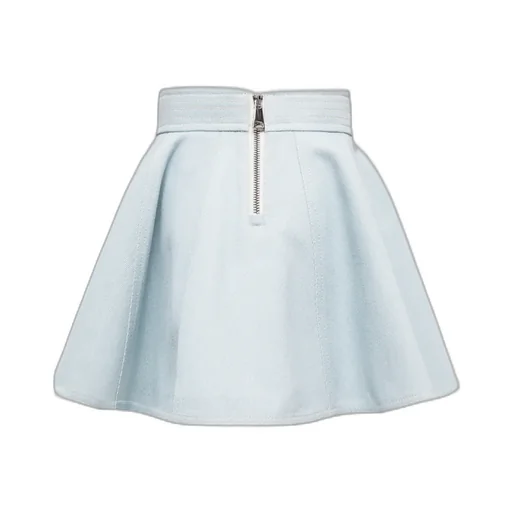 Moncler Enfant Flared Denim Mini Skirt