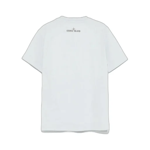 Stone Island Junior Compass Printed Crewneck T-Shirt