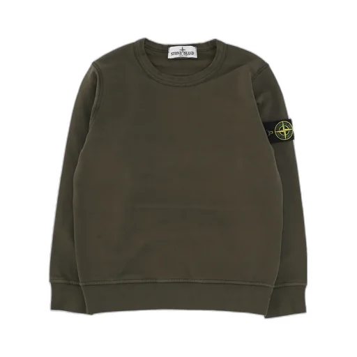 Stone Island Junior Logo-Patch Crewneck Sweatshirt