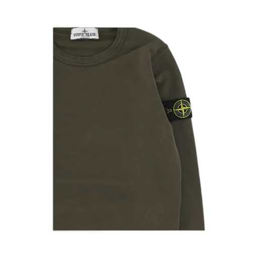 Stone Island Junior Logo-Patch Crewneck Sweatshirt