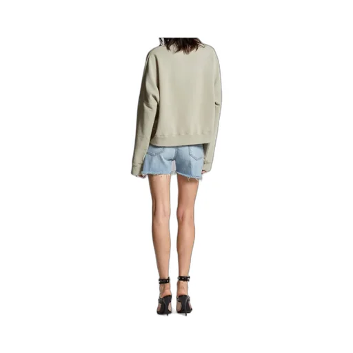 Dsquared2 Logo-Patch Distressed Denim Shorts