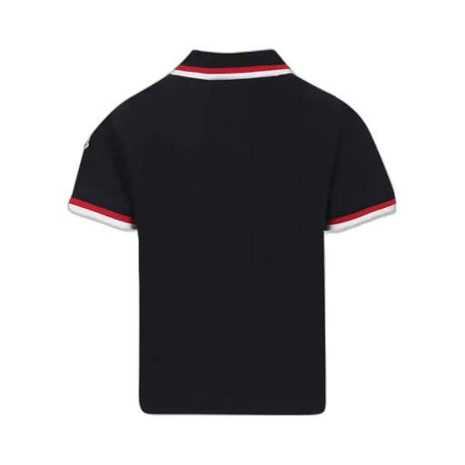Moncler Enfant Tricolor-Trimmed Polo Shirt