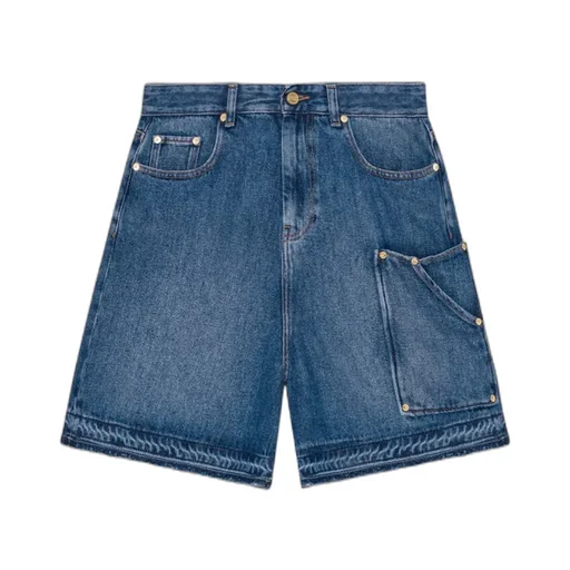 Ganni Light Denim Shorts