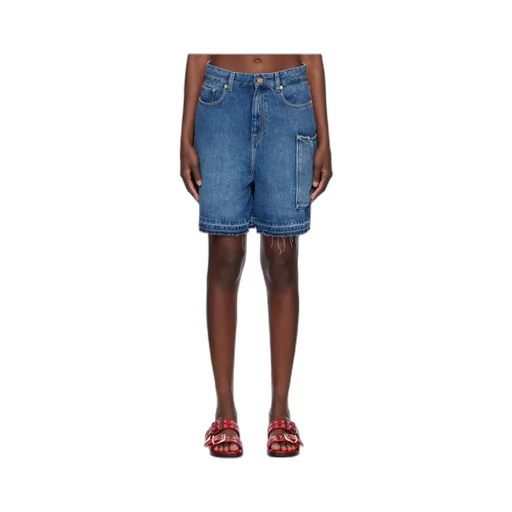 Ganni Light Denim Shorts