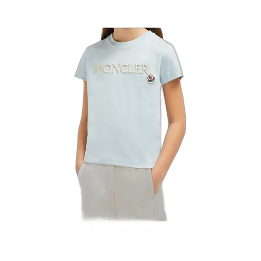 Moncler Enfant Logo Embroidered T-Shirt