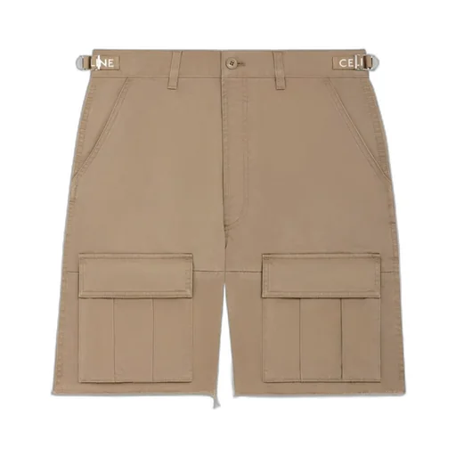 Celine Cargo Shorts In Cotton