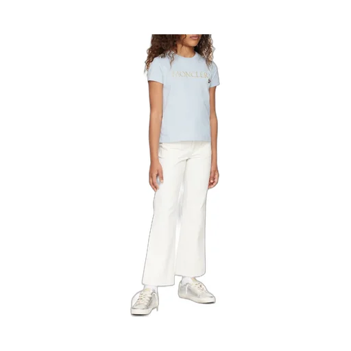 Moncler Enfant Logo Embroidered T-Shirt