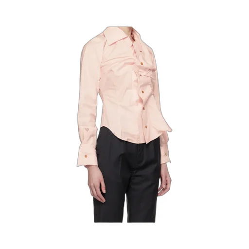 Vivienne Westwood Orb Embroidered Buttoned Drunken Shirt