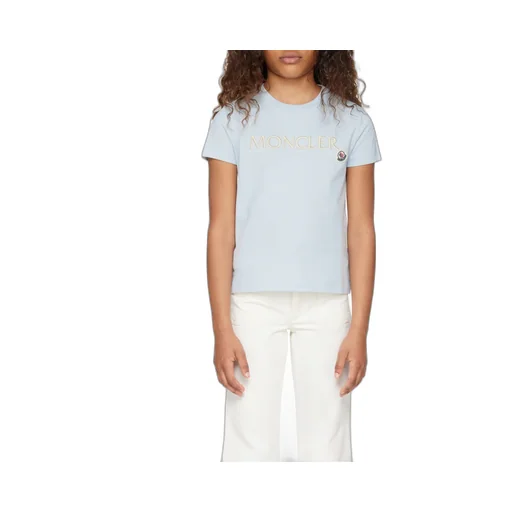Moncler Enfant Logo Embroidered T-Shirt