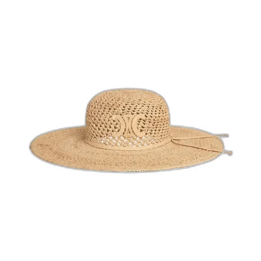 Triomphe Wide-Brimmed Hat In Raffia