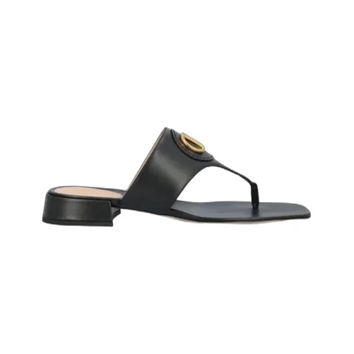 Valentino Vlogo Signature Slip-On Sandals