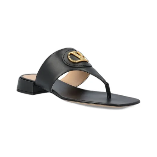 Valentino Vlogo Signature Slip-On Sandals