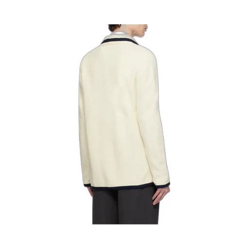 Valentino Single-Breasted Straigth Hem Cardigan