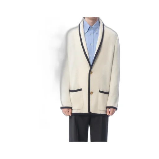 Valentino Single-Breasted Straigth Hem Cardigan