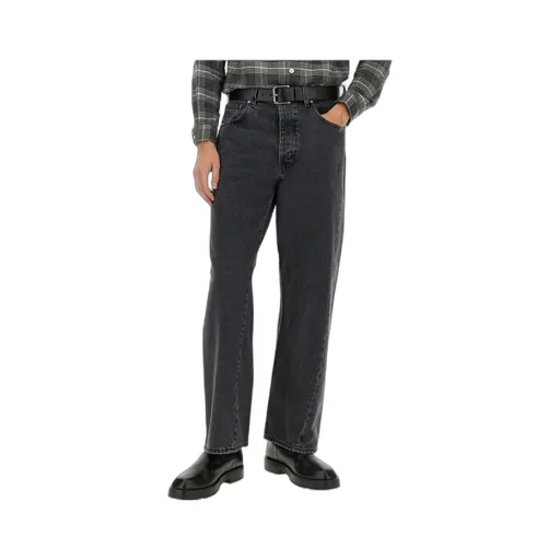 Sunflower Logo Patch Straight-Leg Jeans