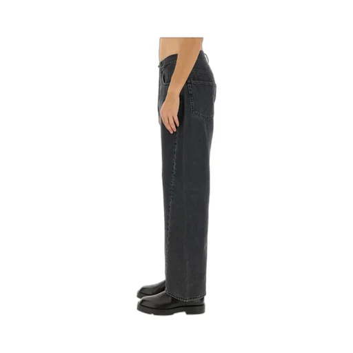 Sunflower Logo Patch Straight-Leg Jeans