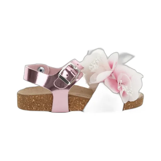 Floral-Appliqué Sandals