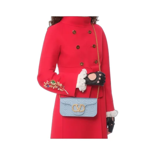 Valentino Locò Vlogo Signature Foldover Top Clutch Bag