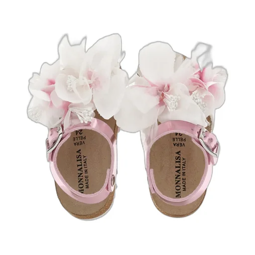 Floral-Appliqué Sandals