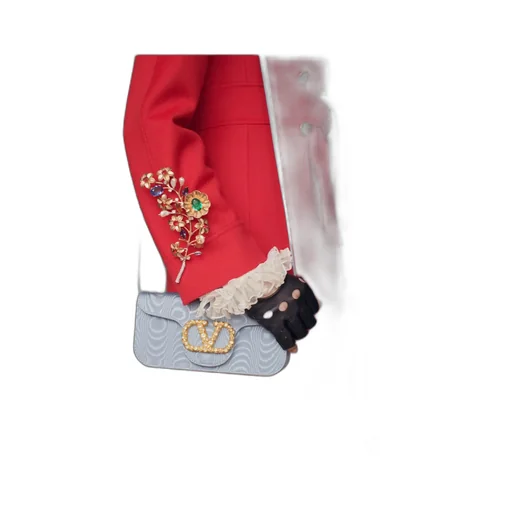 Valentino Locò Vlogo Signature Foldover Top Clutch Bag