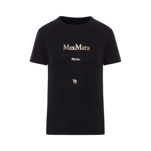 's Max Mara Logo Printed Crewneck T-Shirt