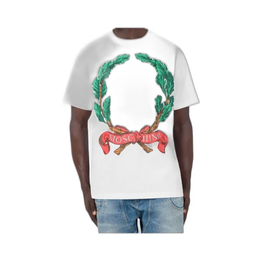 Moschino Laurel Printed Crewneck T-Shirt