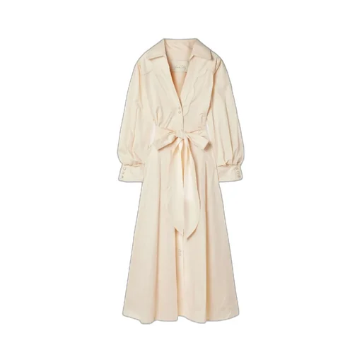 Lapel Long-Sleeved Dress