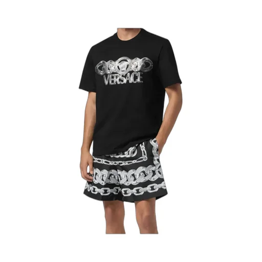 Versace Medusa Chains Printed Swim Shorts