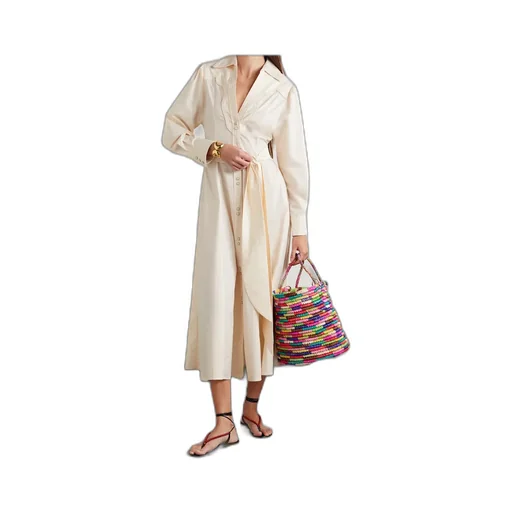 Lapel Long-Sleeved Dress